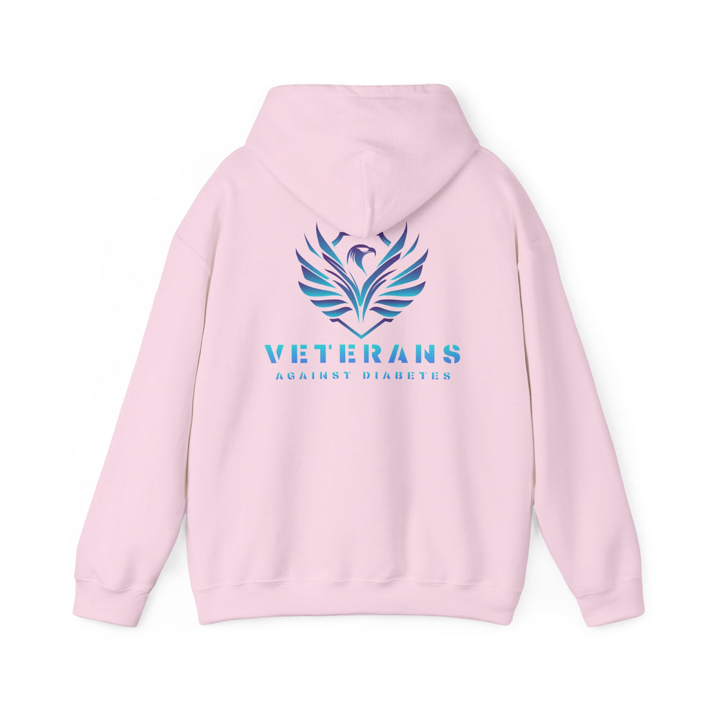Veterans Against Diabetes Hoodie – Blue Phoenix Logo Comfort Pullover