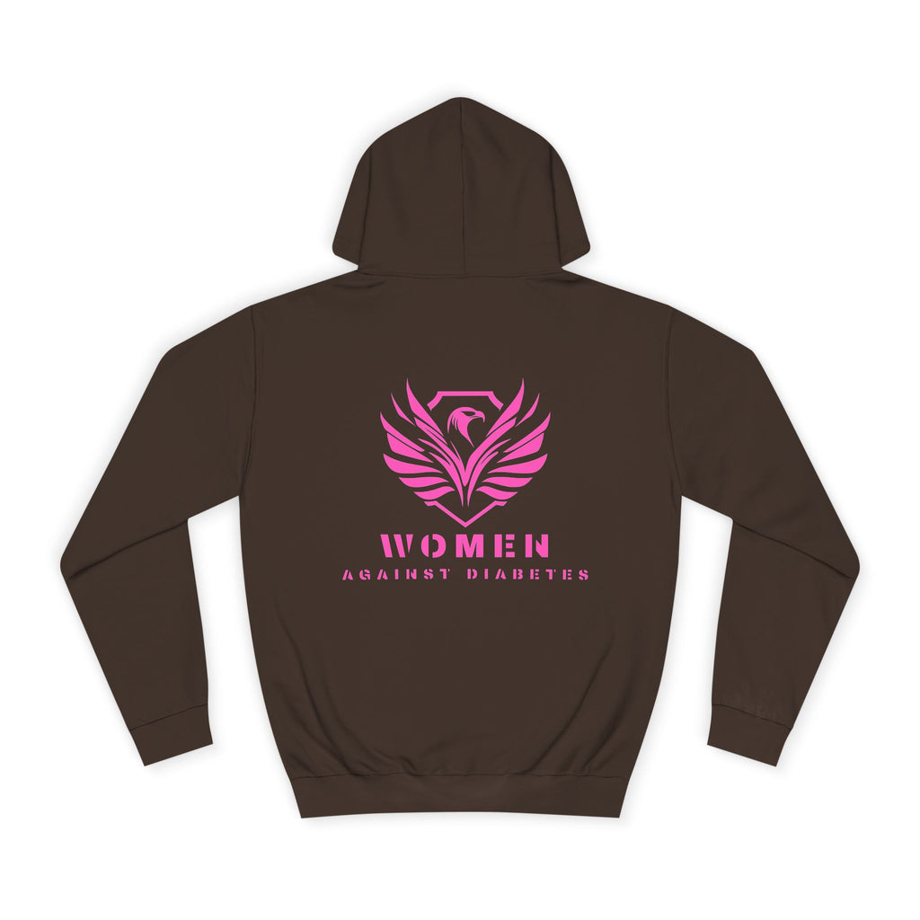 Women Empowerment Hoodie — Pink Phoenix Logo College Sweatshirt