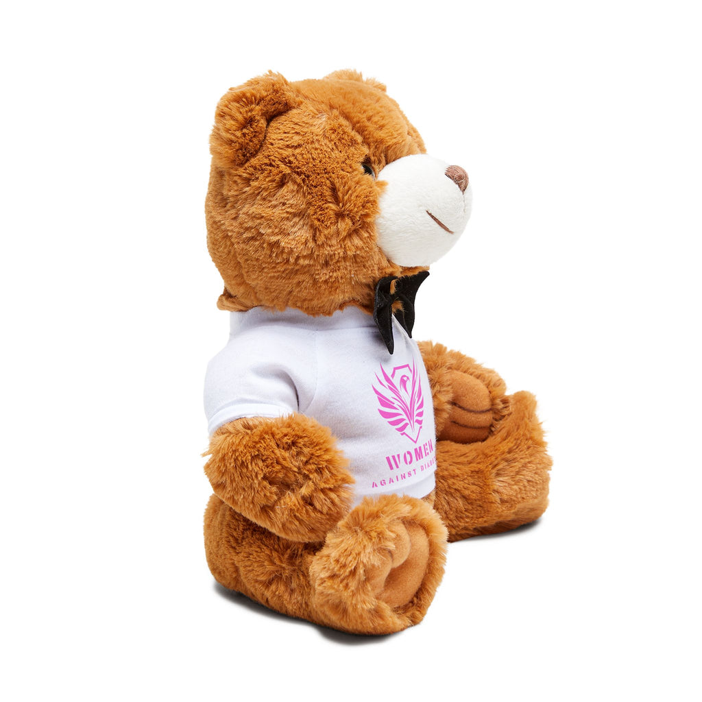 Plush Teddy Bear with Tee — 'Women' Pink Logo Gift Plush