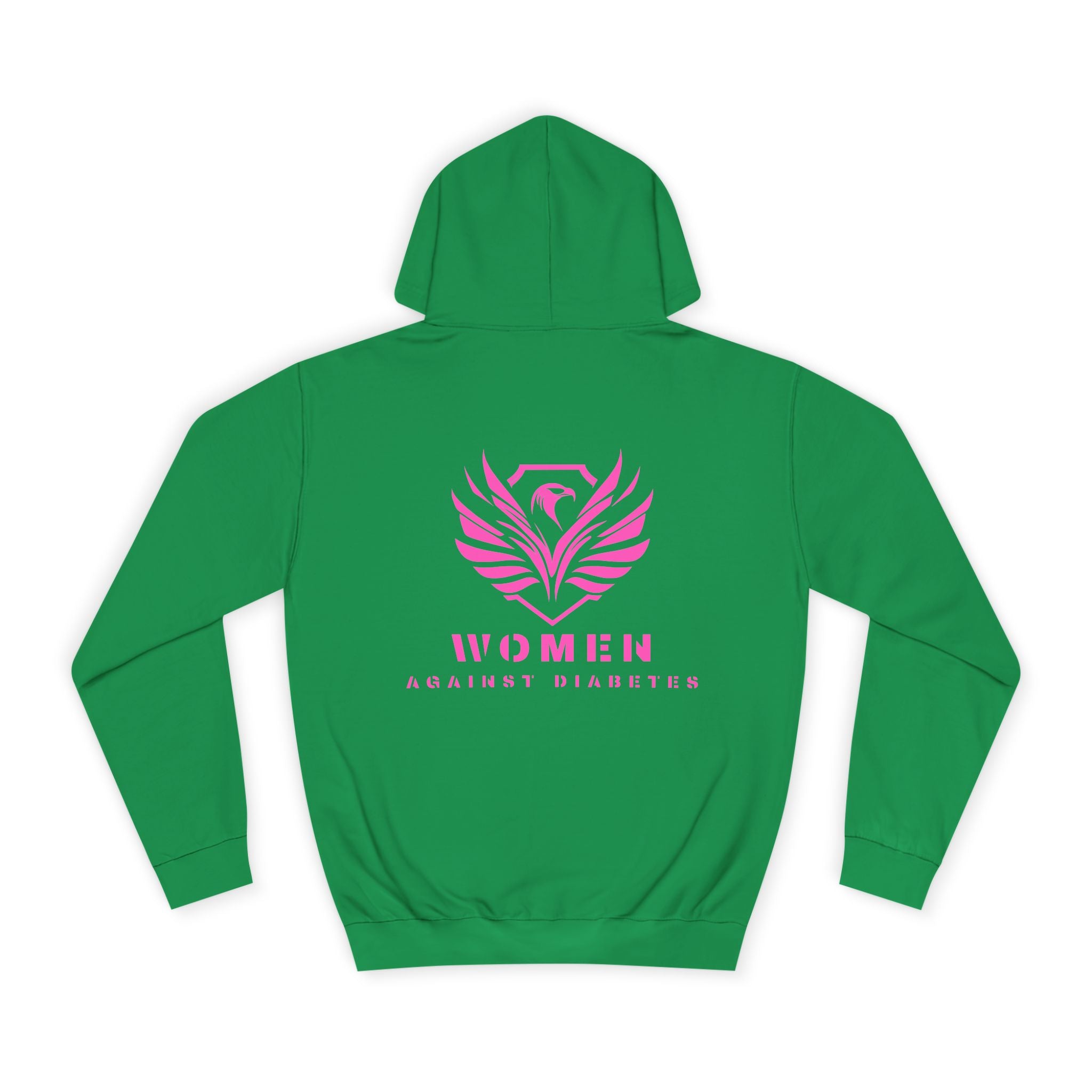 Women Empowerment Hoodie — Pink Phoenix Logo College Sweatshirt