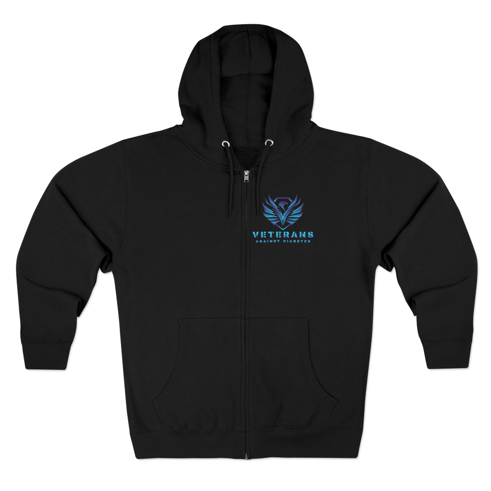 Veterans Against Suicide Zip Hoodie — Supportive Military Awareness Zip-Up