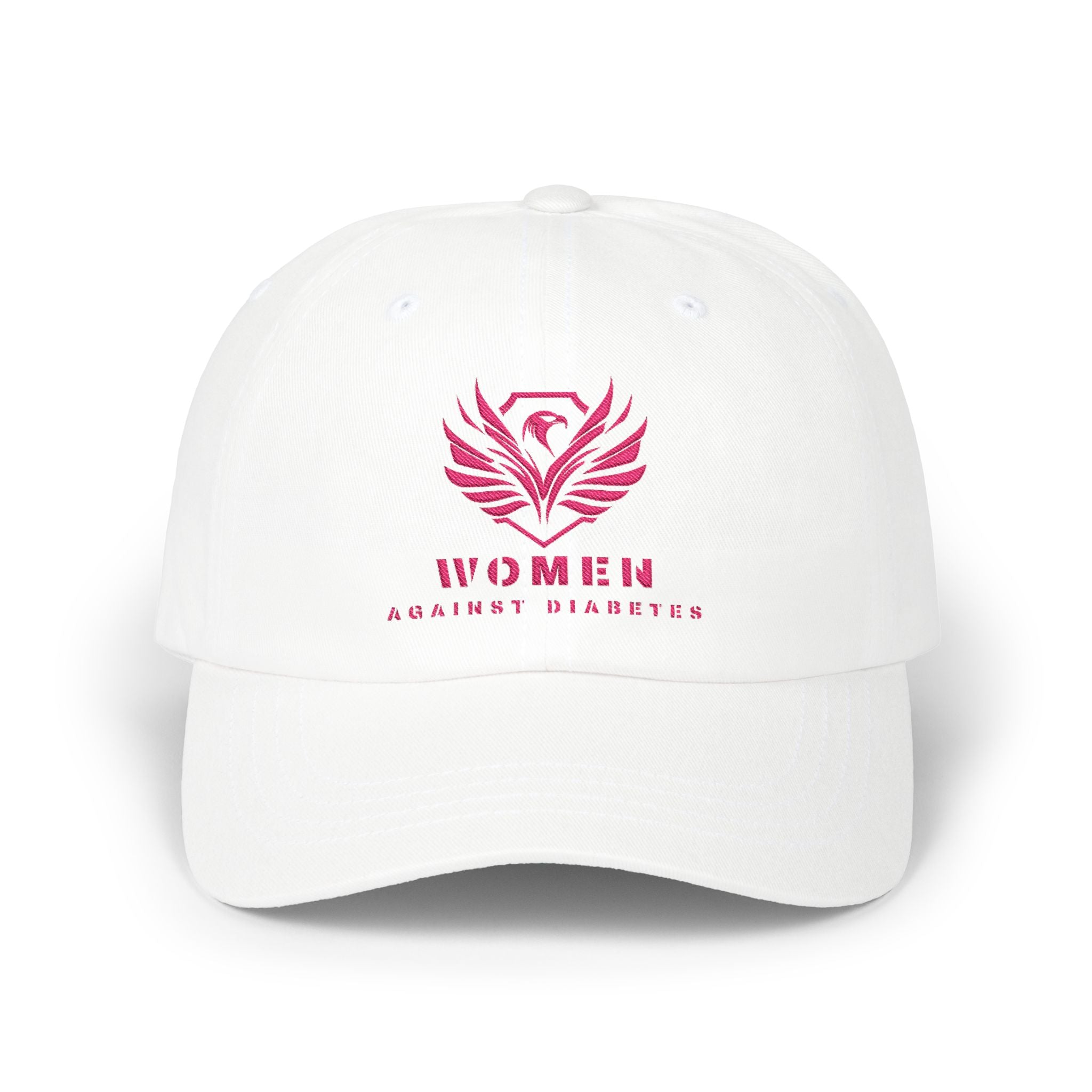 Women Against Diabetes Dad Cap — Pink Phoenix Embroidered Baseball Hat