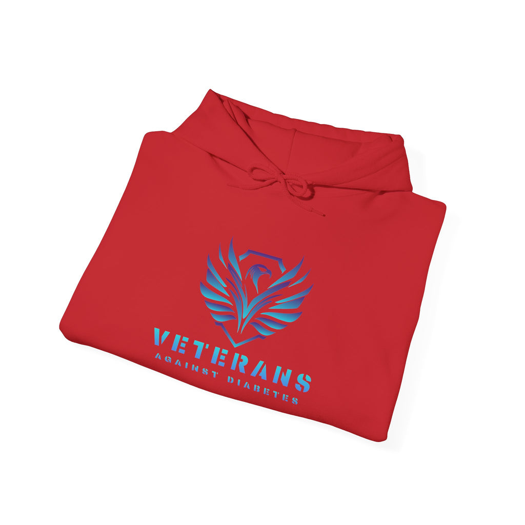 Veterans Against Diabetes Hoodie – Blue Phoenix Logo Comfort Pullover