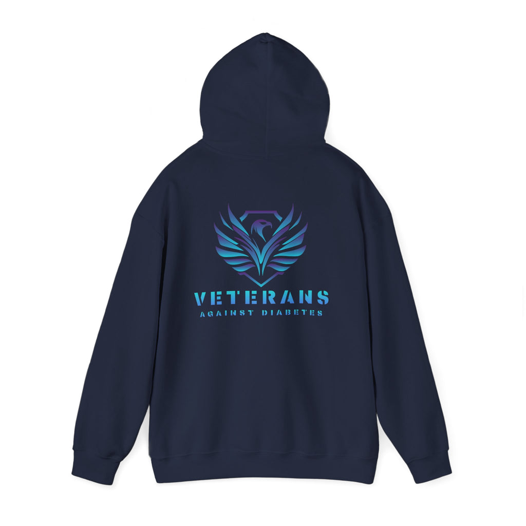 Veterans Against Diabetes Hoodie – Blue Phoenix Logo Comfort Pullover