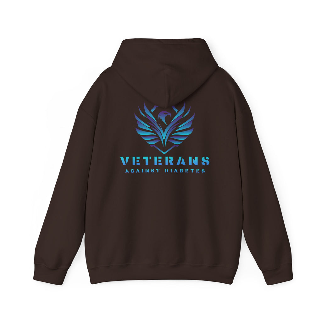 Veterans Against Diabetes Hoodie – Blue Phoenix Logo Comfort Pullover