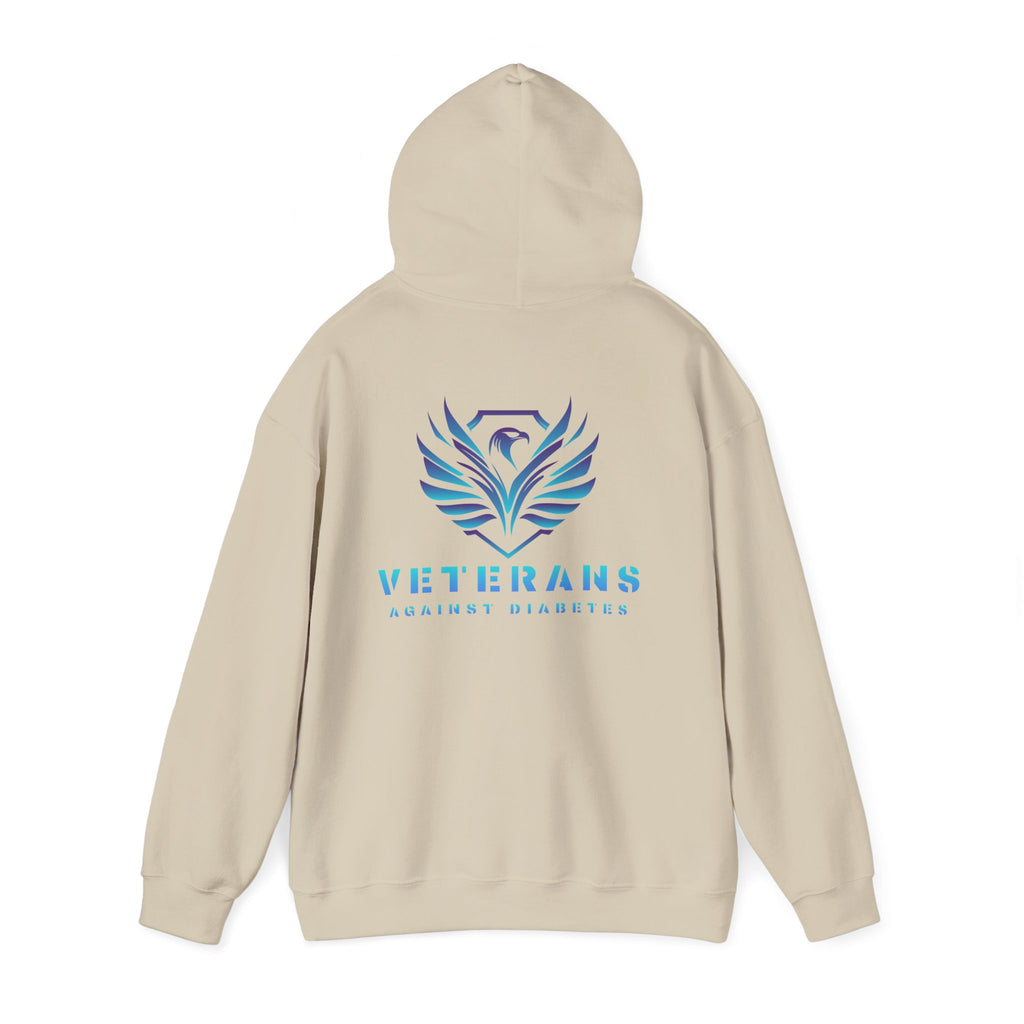 Veterans Against Diabetes Hoodie – Blue Phoenix Logo Comfort Pullover