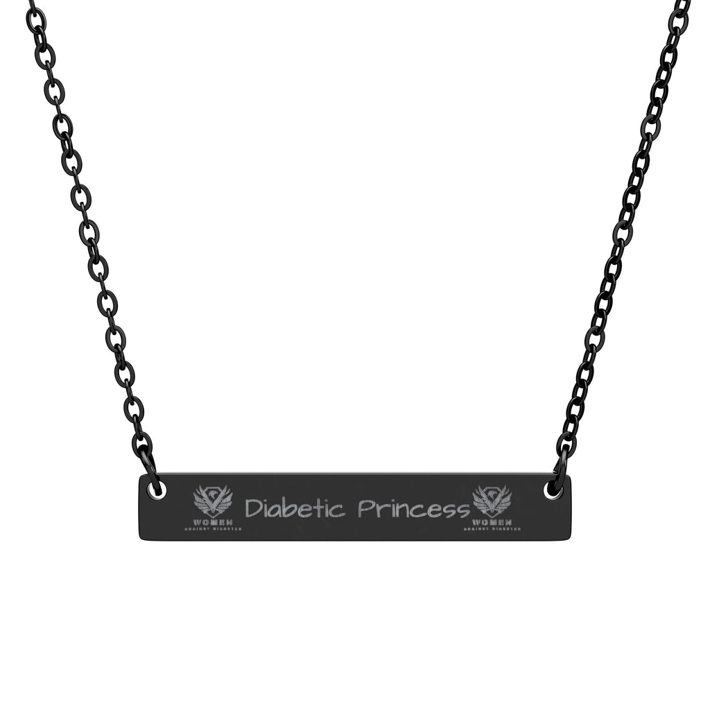 Engraved Horizontal Bar Necklace — Personalized Nameplate Pendant