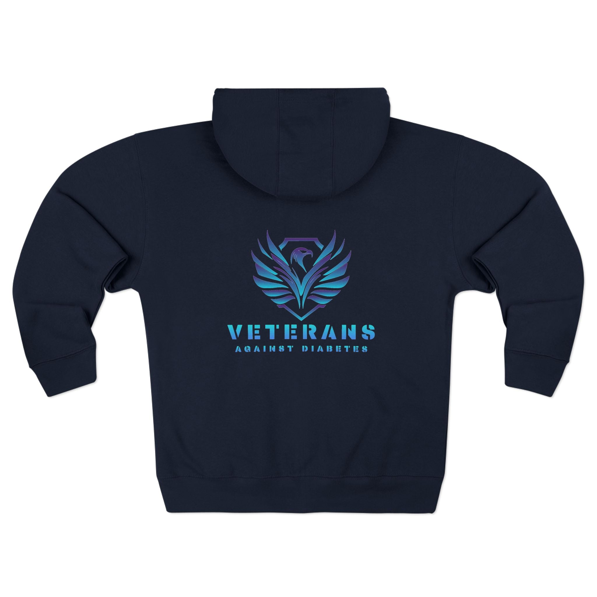 Veterans Against Suicide Zip Hoodie — Supportive Military Awareness Zip-Up