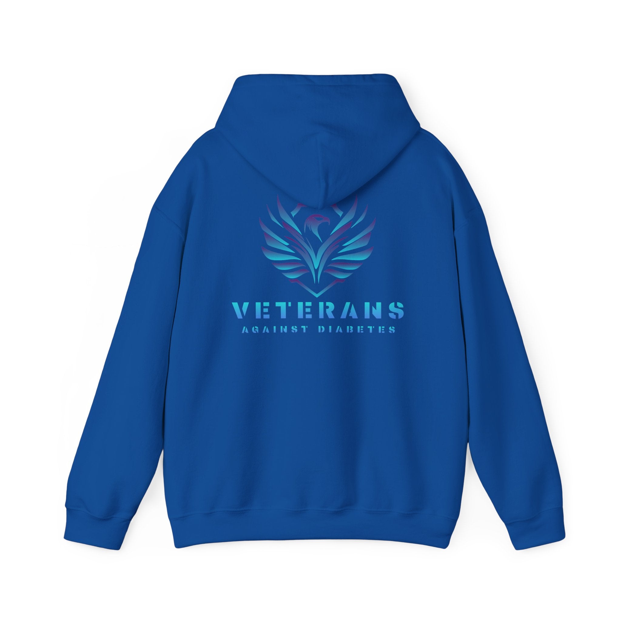 Veterans Against Diabetes Hoodie – Blue Phoenix Logo Comfort Pullover