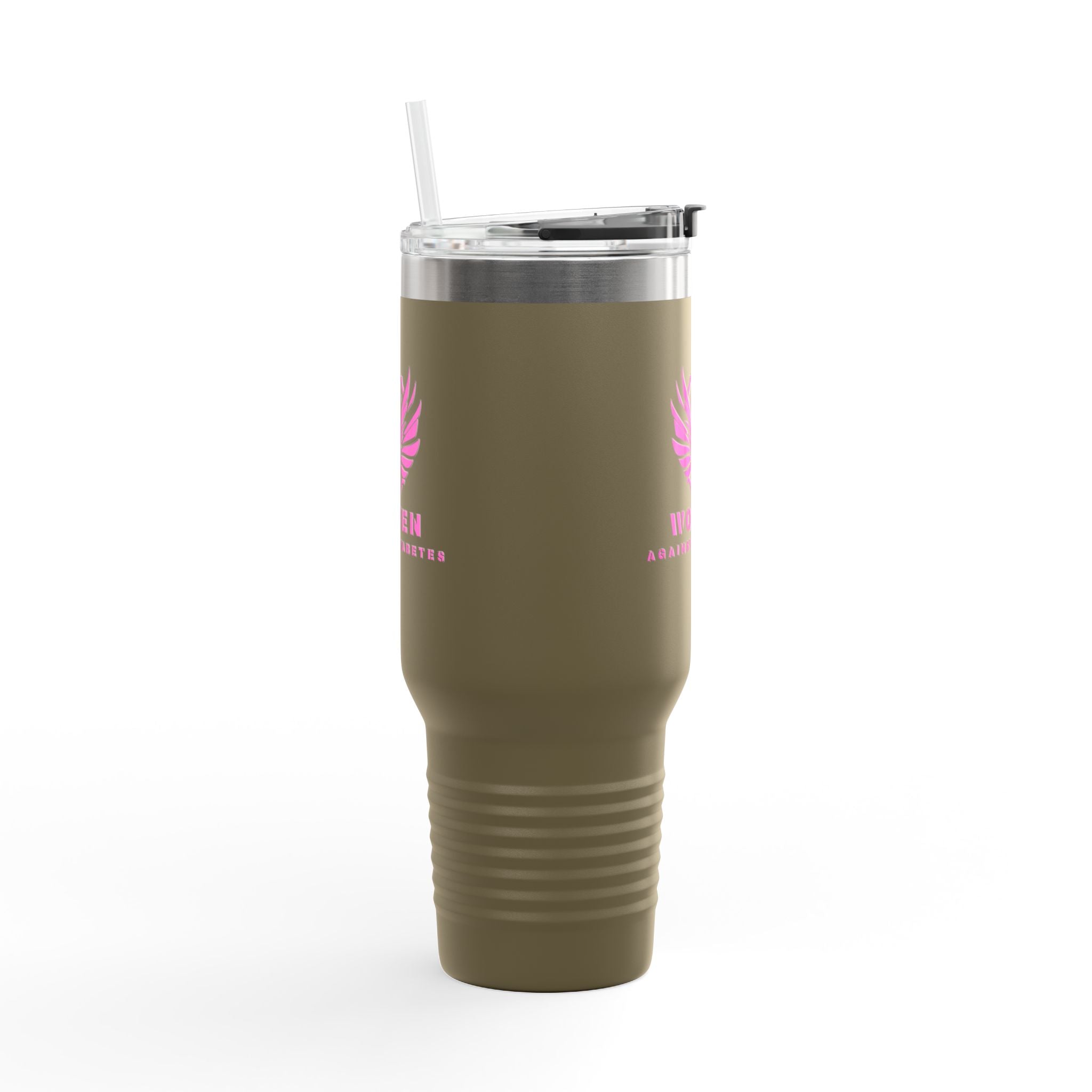 40oz Insulated Travel Mug — Pink Phoenix “Women. Stronger Together”