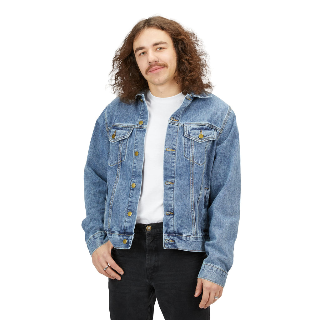 Denim Jacket — Pink Women Empowerment Back Graphic