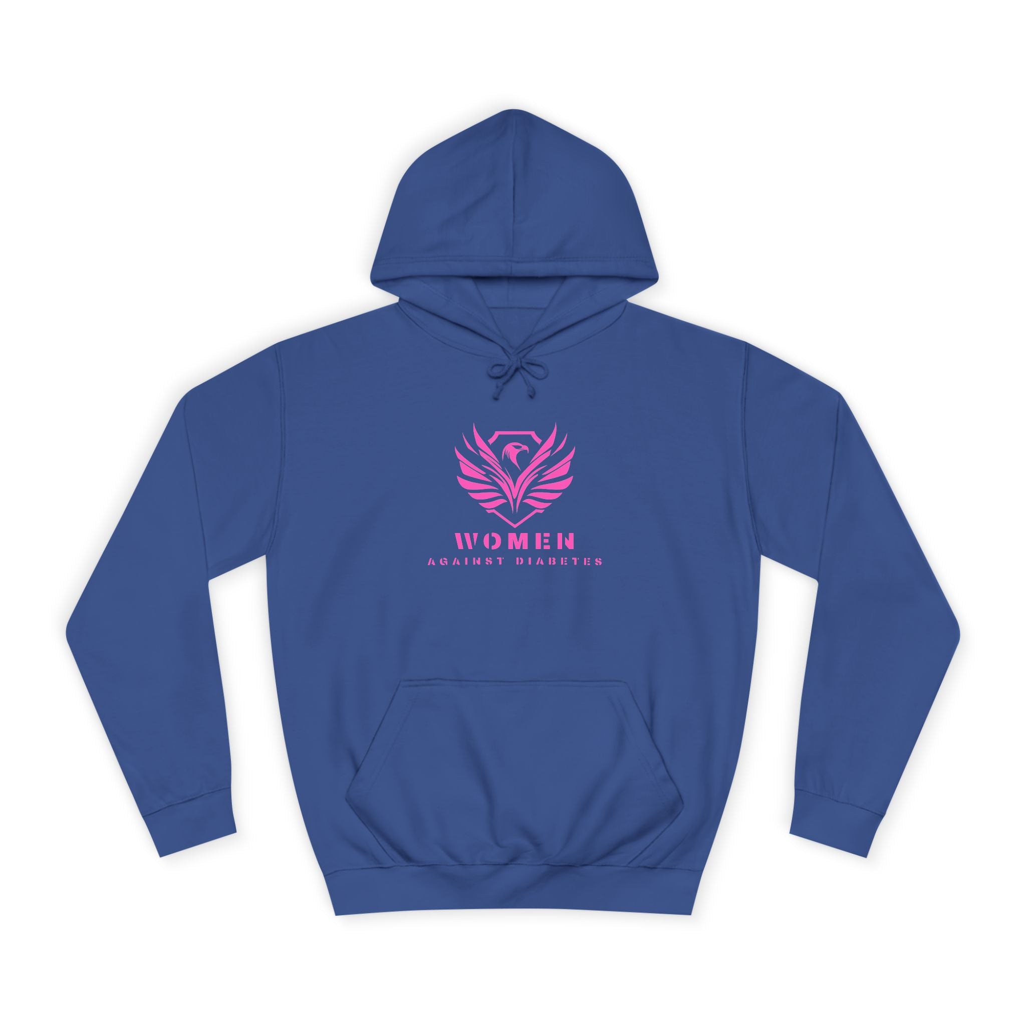 Women Empowerment Hoodie — Pink Phoenix Logo College Sweatshirt