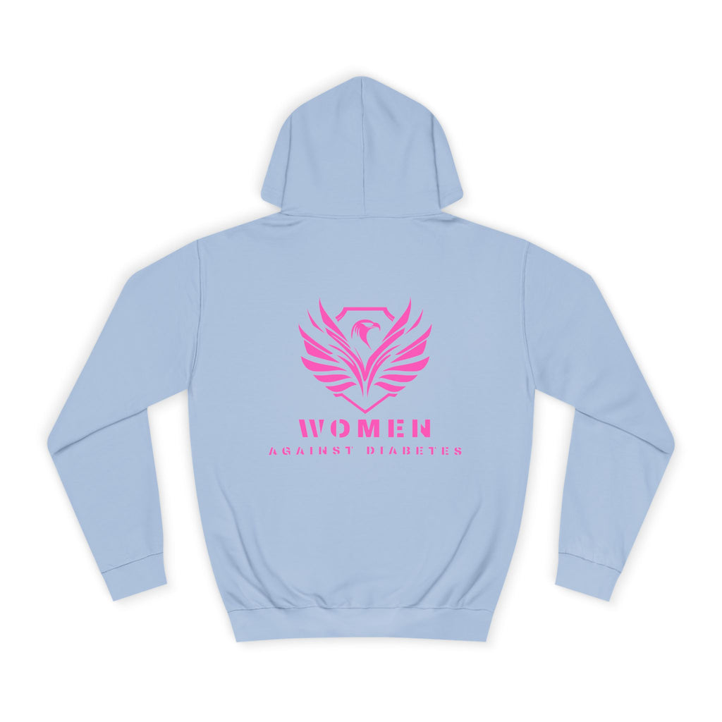 Women Empowerment Hoodie — Pink Phoenix Logo College Sweatshirt