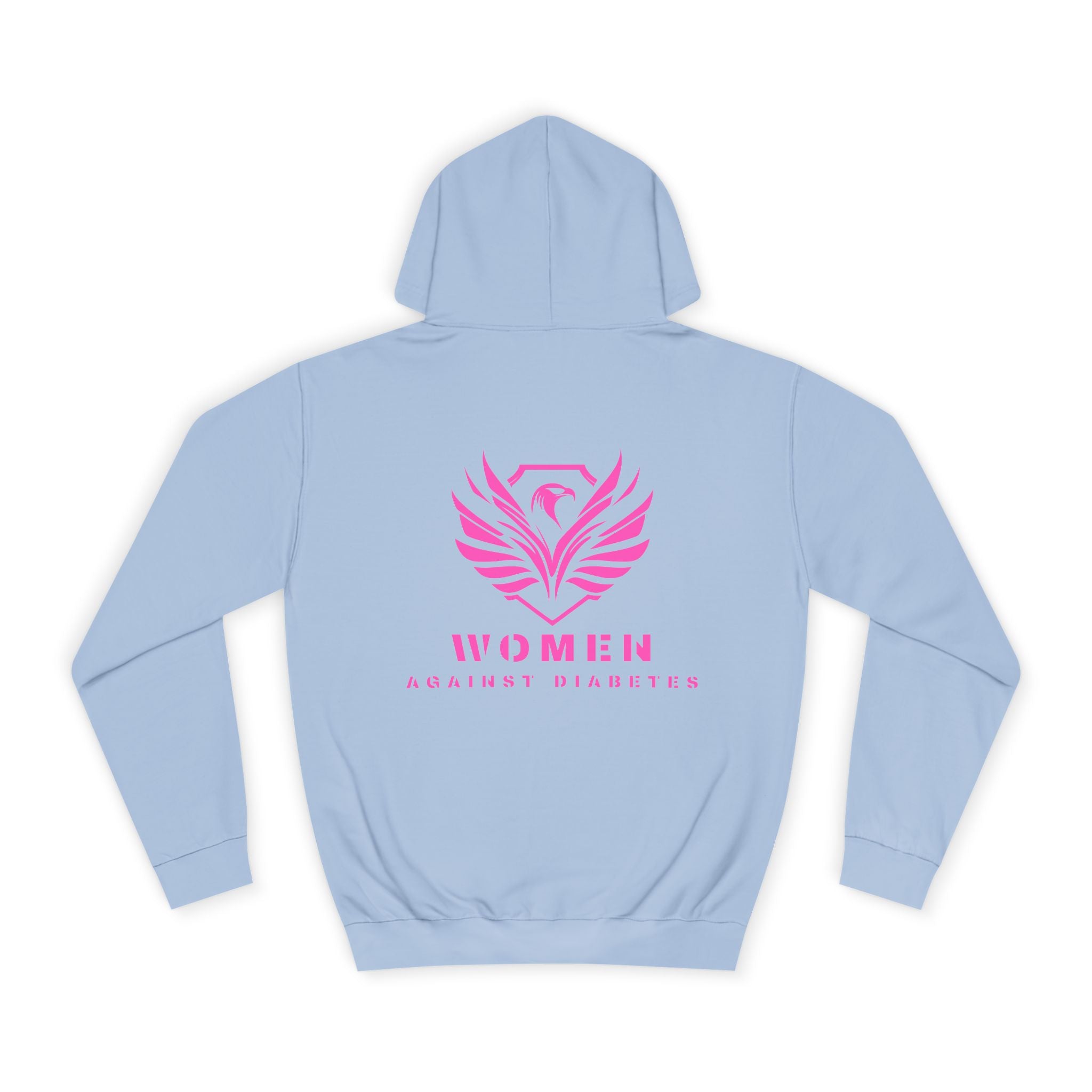 Women Empowerment Hoodie — Pink Phoenix Logo College Sweatshirt