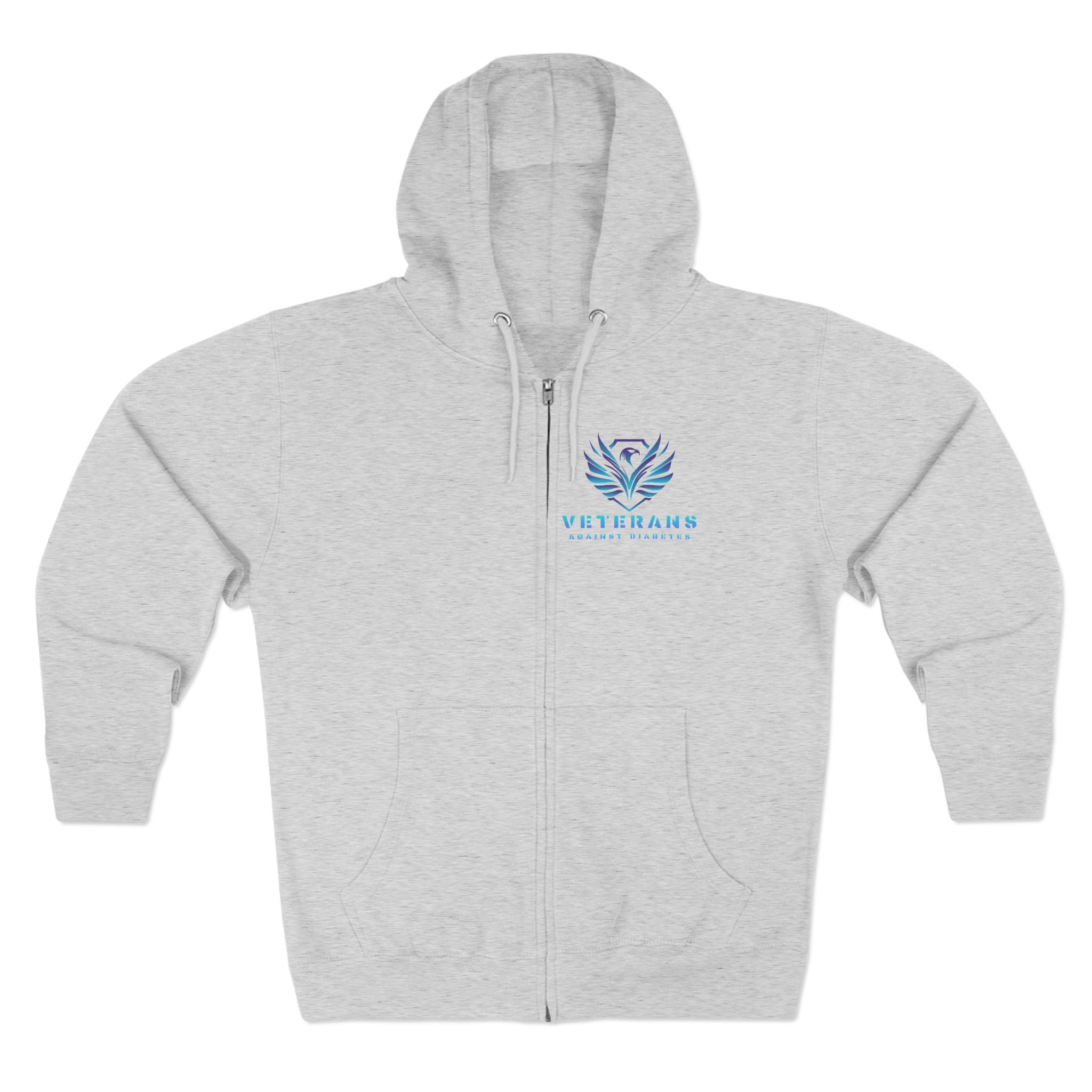 Veterans Against Suicide Zip Hoodie — Supportive Military Awareness Zip-Up