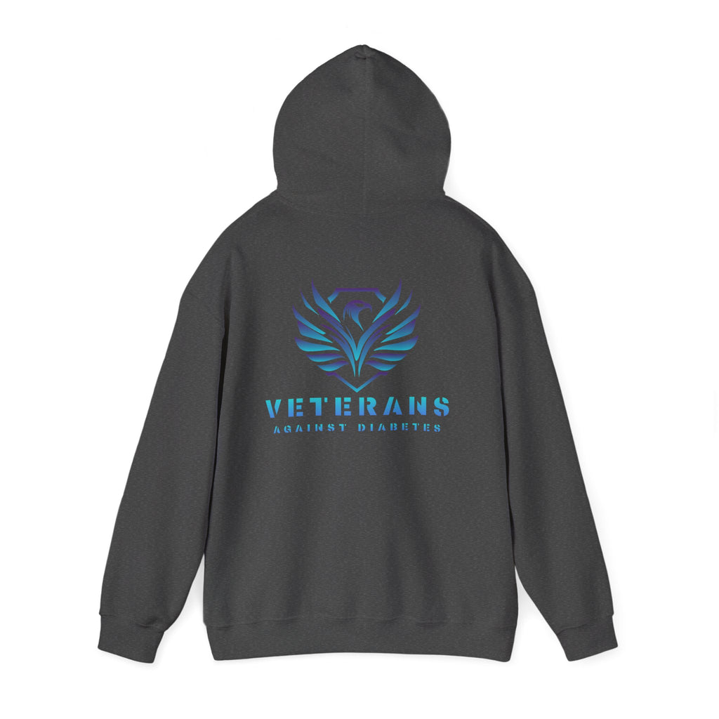 Veterans Against Diabetes Hoodie – Blue Phoenix Logo Comfort Pullover