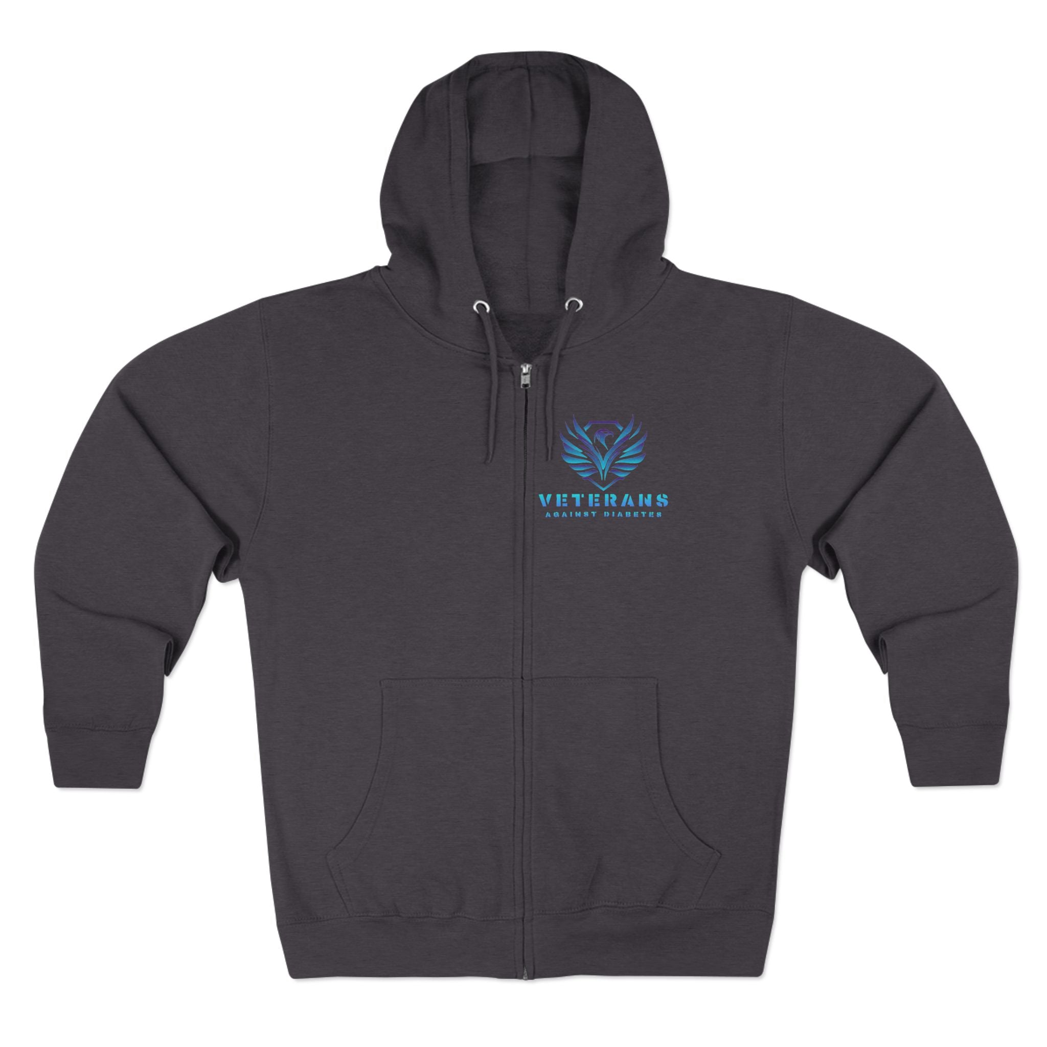 Veterans Against Suicide Zip Hoodie — Supportive Military Awareness Zip-Up