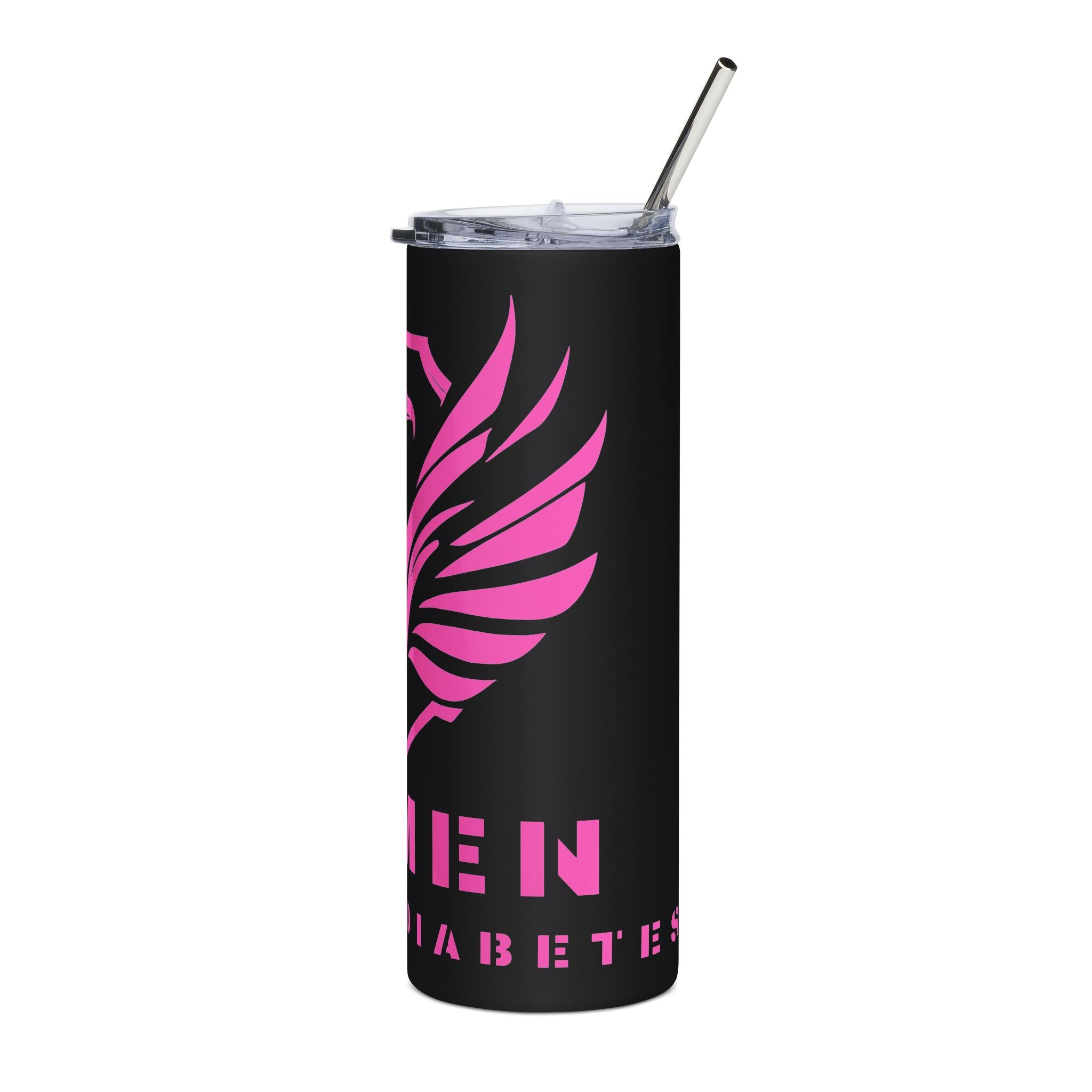 Pink Phoenix Stainless Steel Tumbler 20oz — Women Against Dia Tribute