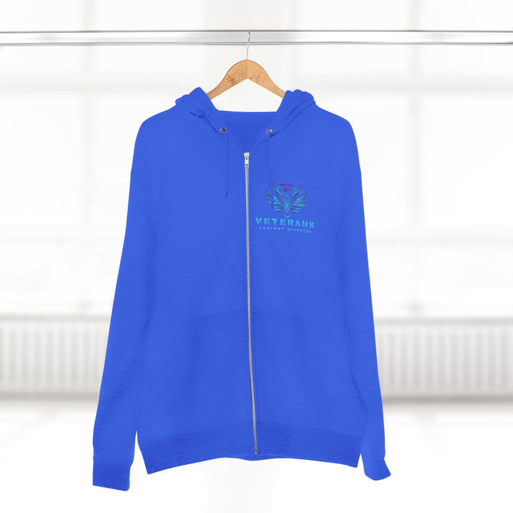 Veterans Against Suicide Zip Hoodie — Supportive Military Awareness Zip-Up