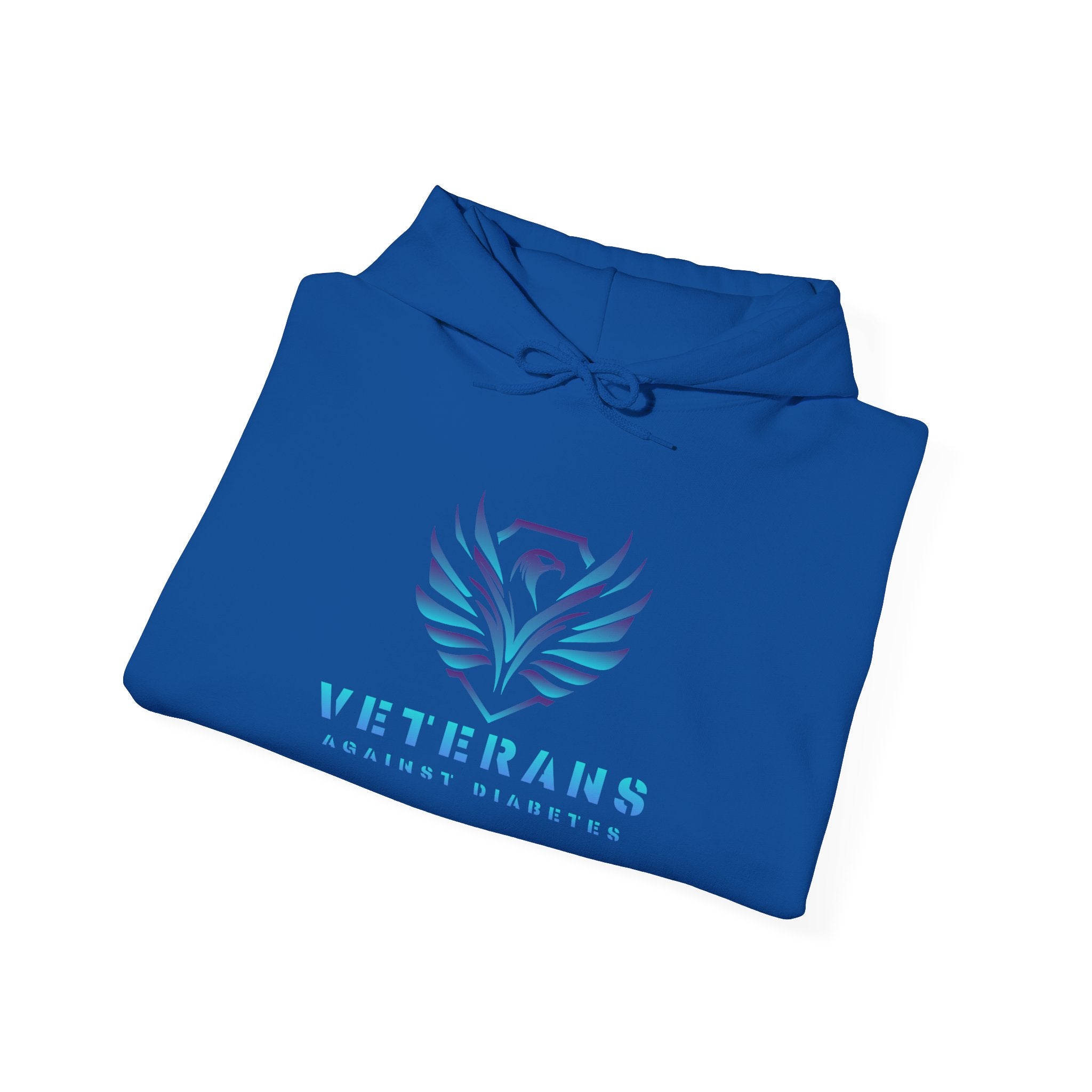 Veterans Against Diabetes Hoodie – Blue Phoenix Logo Comfort Pullover