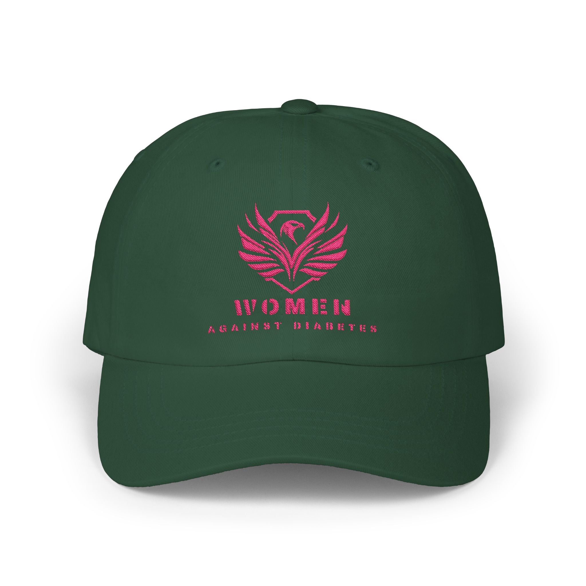 Women Against Diabetes Dad Cap — Pink Phoenix Embroidered Baseball Hat