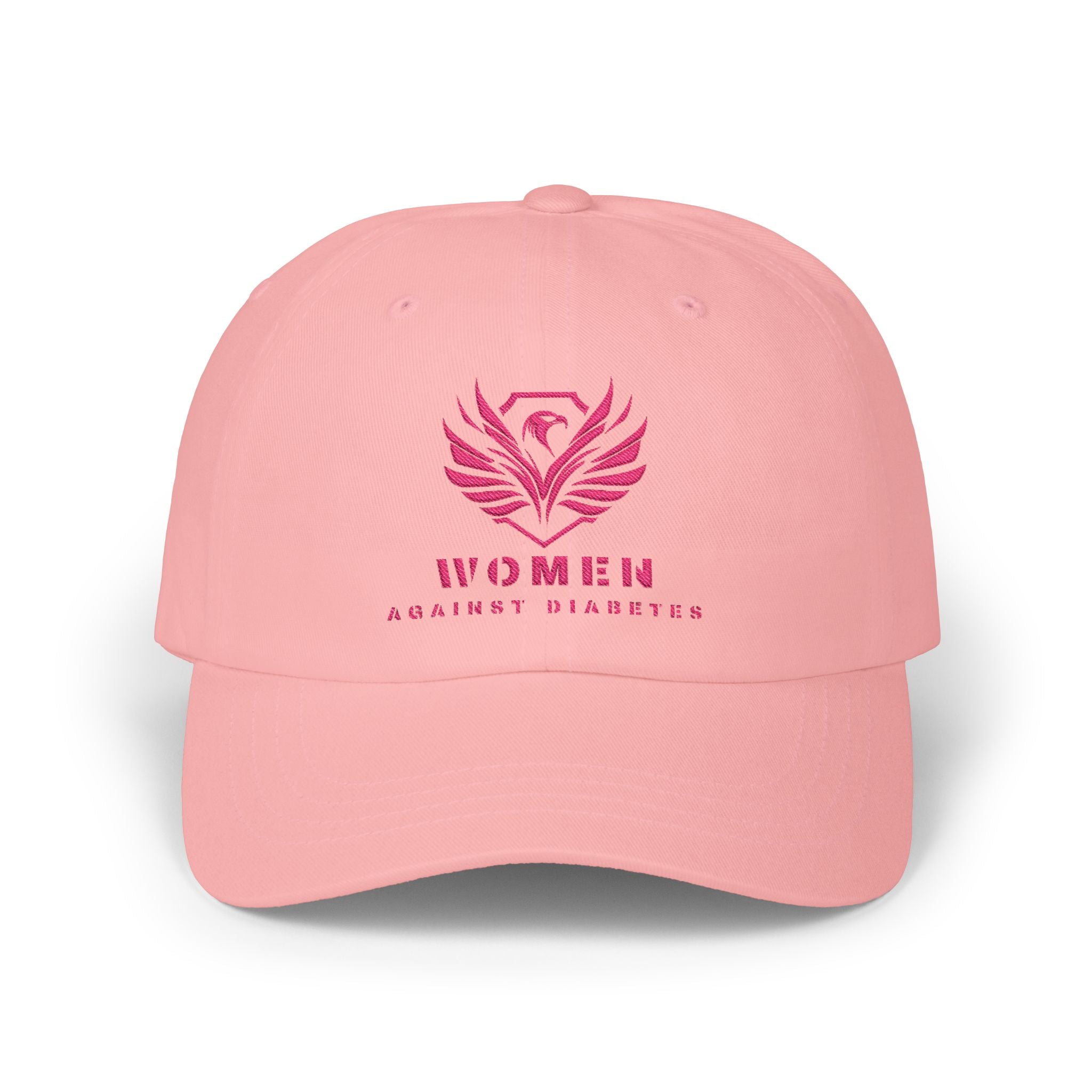 Women Against Diabetes Dad Cap — Pink Phoenix Embroidered Baseball Hat