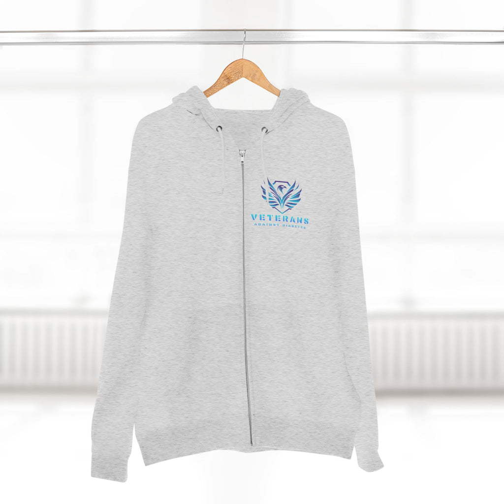 Veterans Against Suicide Zip Hoodie — Supportive Military Awareness Zip-Up
