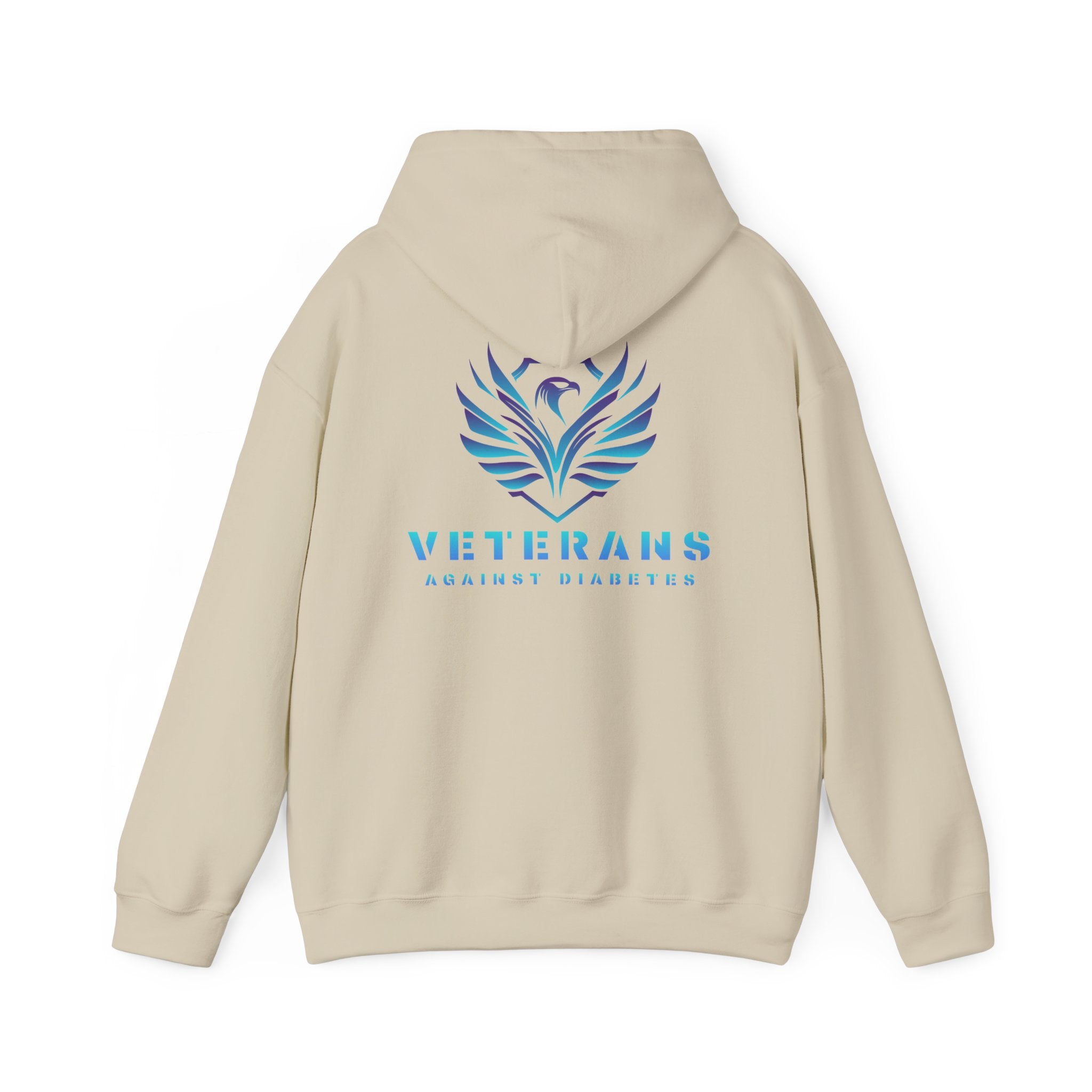 Veterans Against Diabetes Hoodie – Blue Phoenix Logo Comfort Pullover