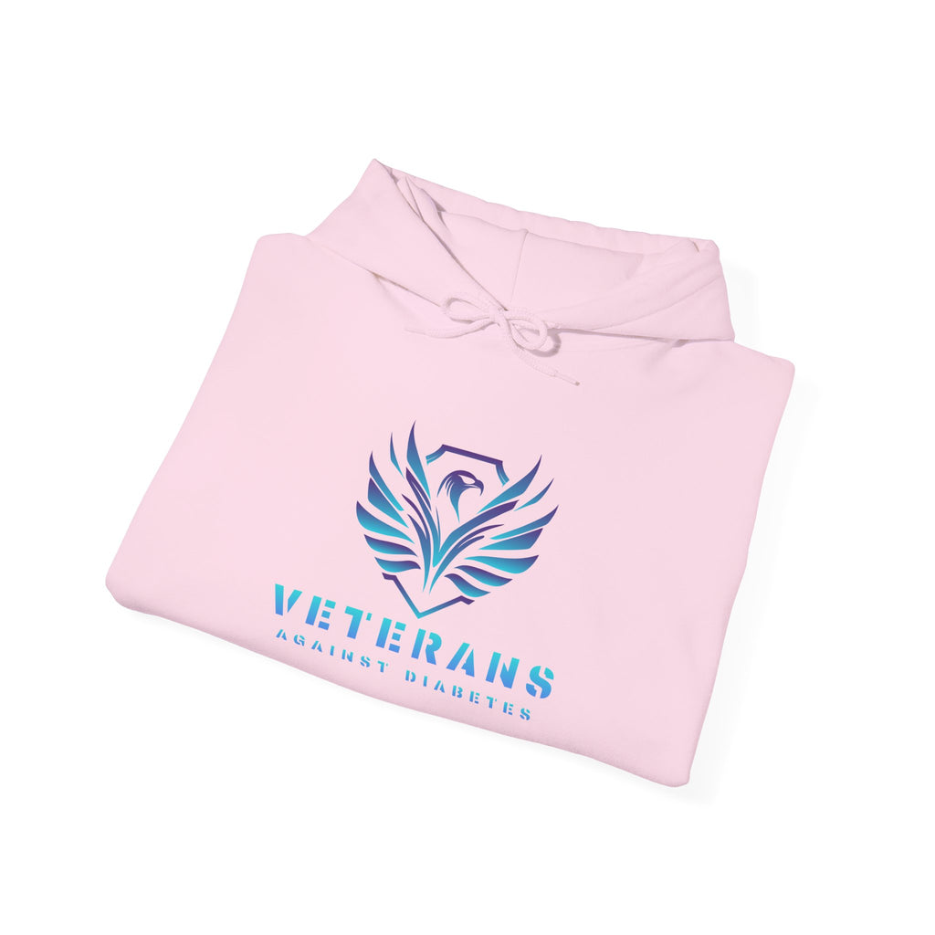 Veterans Against Diabetes Hoodie – Blue Phoenix Logo Comfort Pullover