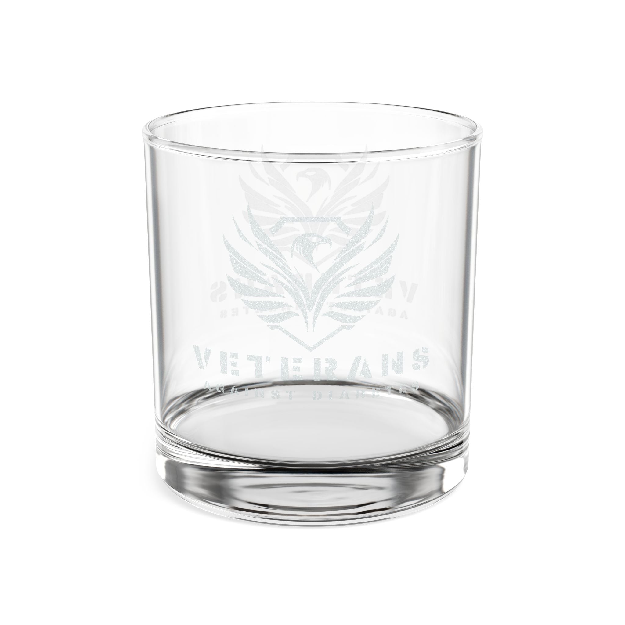 Veterans Engraved Whiskey Glass 10.5oz — Military Tribute Rocks Glass