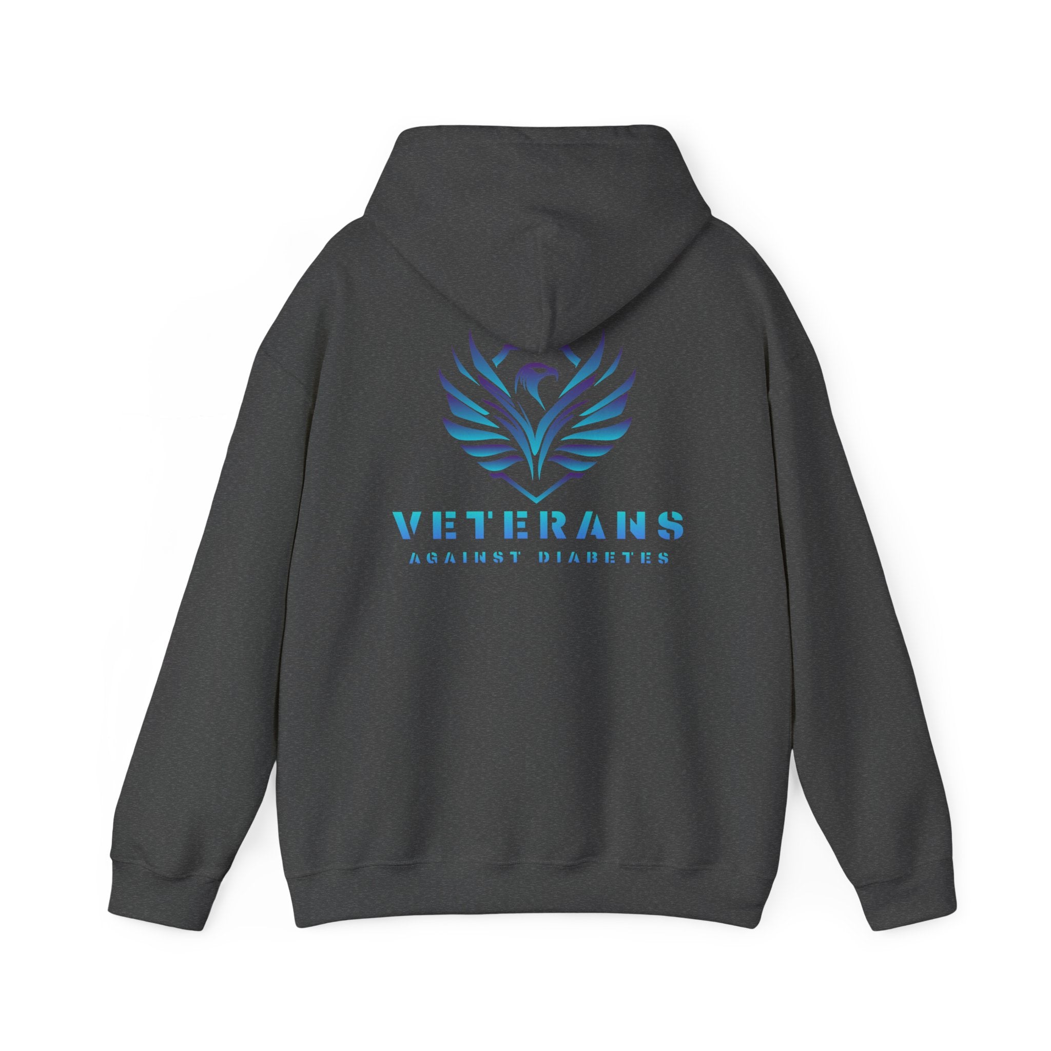 Veterans Against Diabetes Hoodie – Blue Phoenix Logo Comfort Pullover