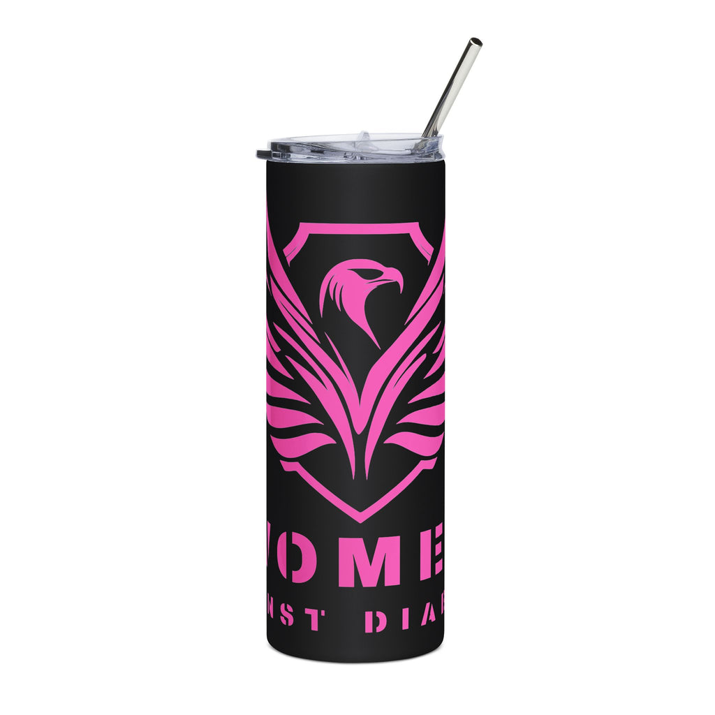Pink Phoenix Stainless Steel Tumbler 20oz — Women Against Dia Tribute
