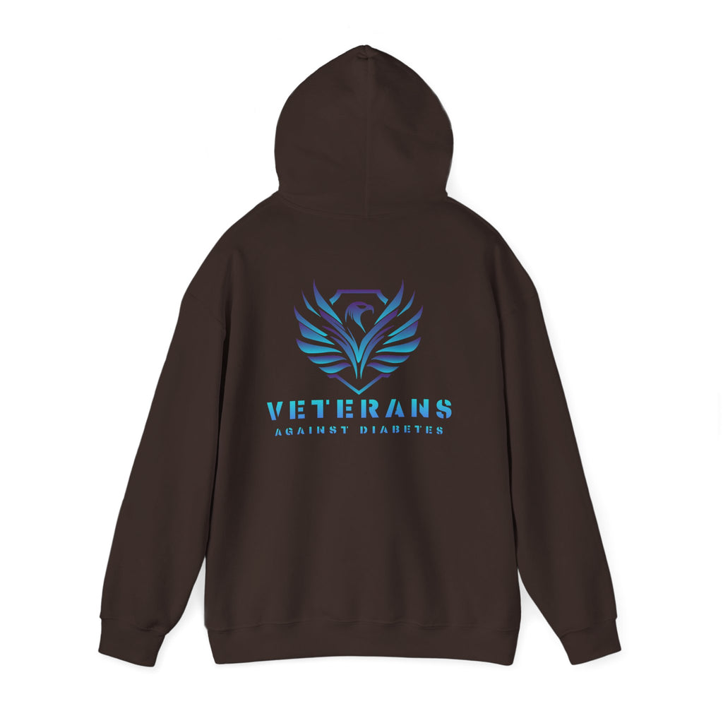 Veterans Against Diabetes Hoodie – Blue Phoenix Logo Comfort Pullover