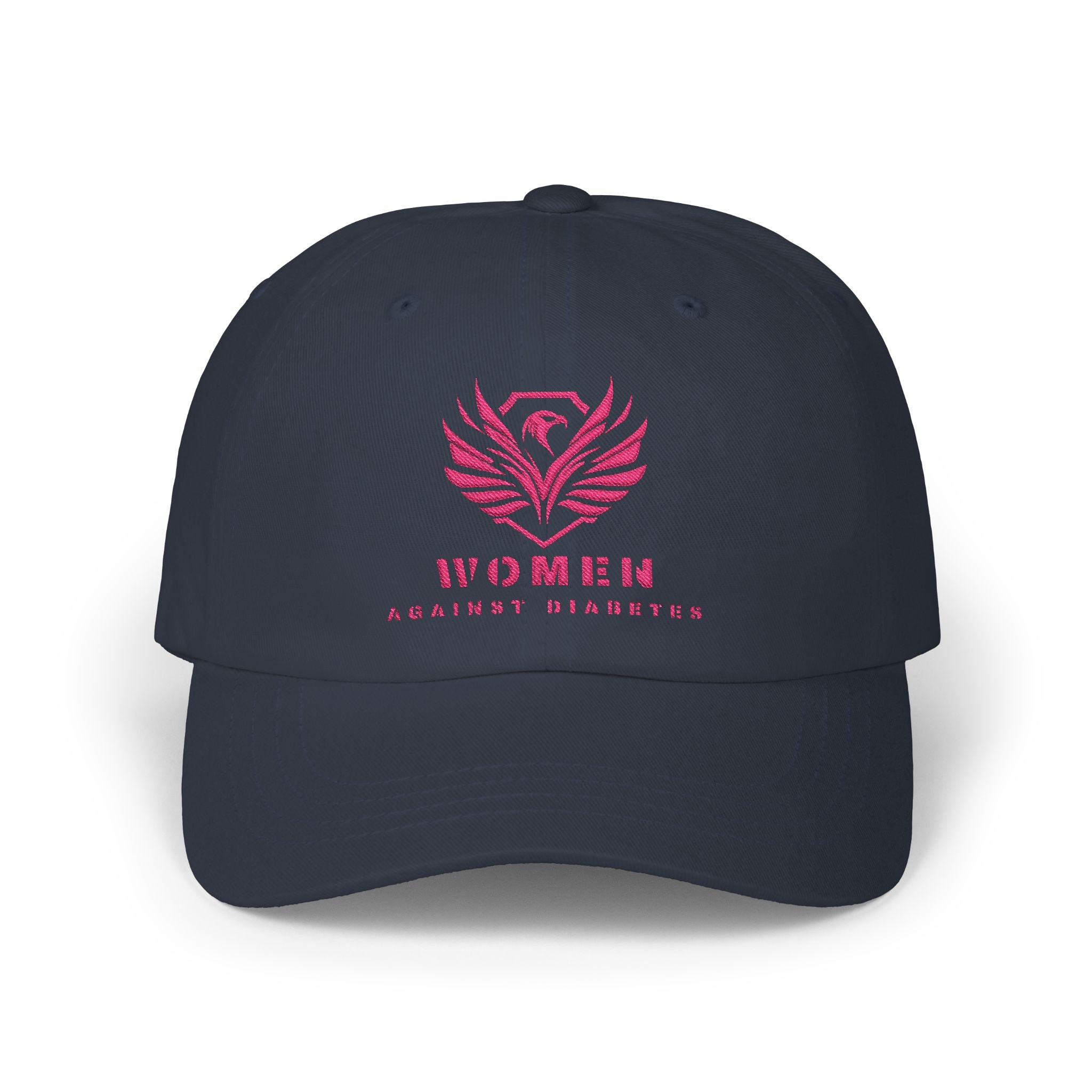 Women Against Diabetes Dad Cap — Pink Phoenix Embroidered Baseball Hat