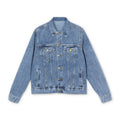 Denim Jacket — Pink Women Empowerment Back Graphic