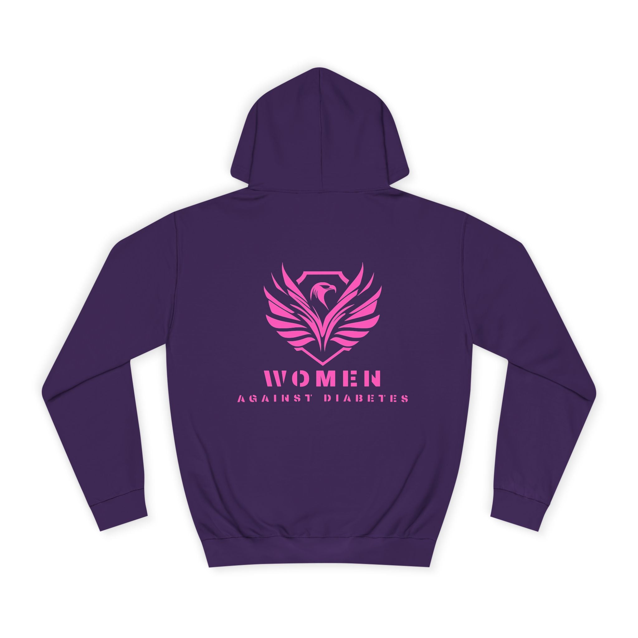 Women Empowerment Hoodie — Pink Phoenix Logo College Sweatshirt
