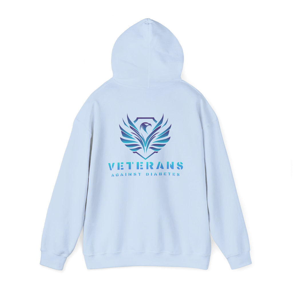 Veterans Against Diabetes Hoodie – Blue Phoenix Logo Comfort Pullover
