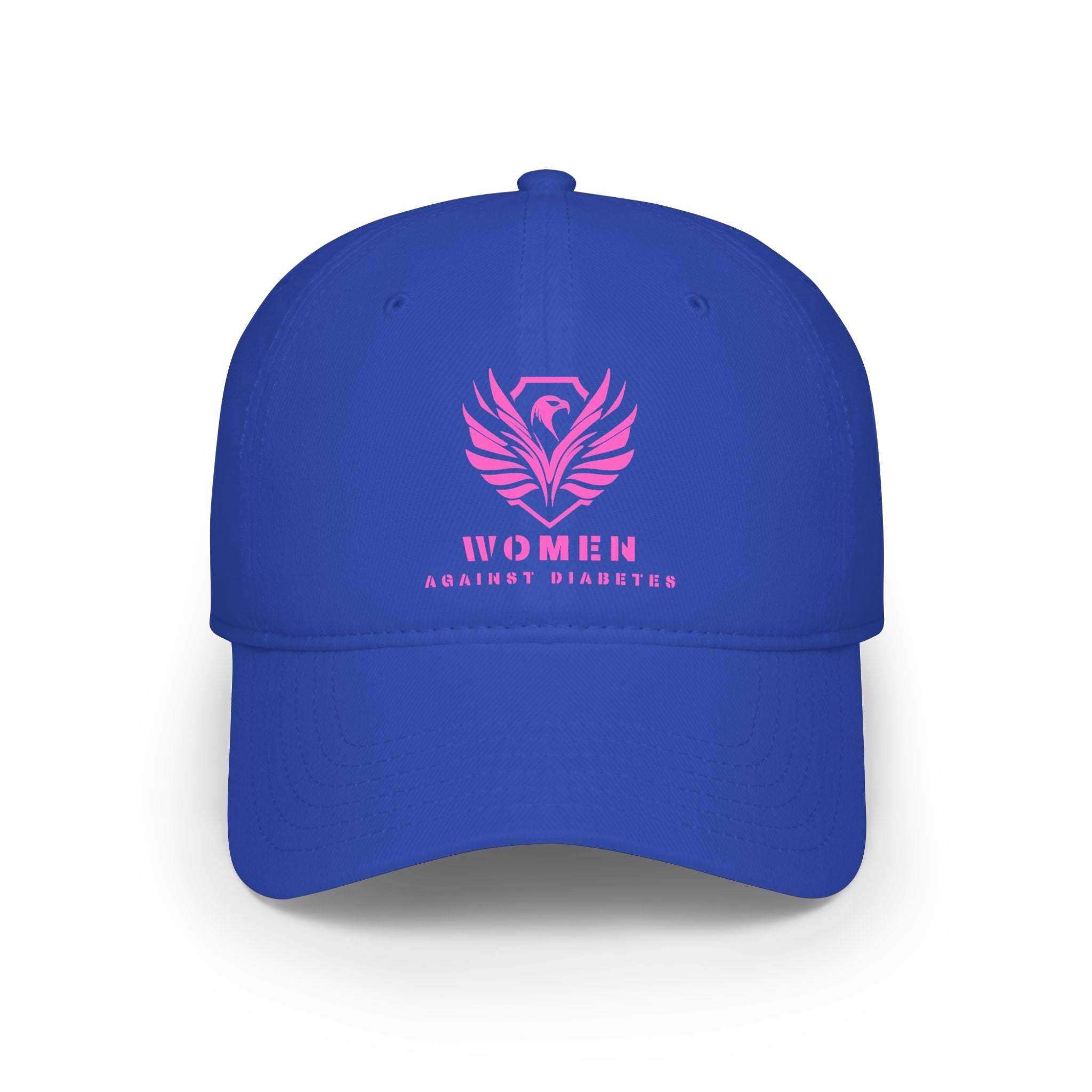 Women Against Diabetes Low Profile Baseball Cap — Pink Ribbon Awareness Hat