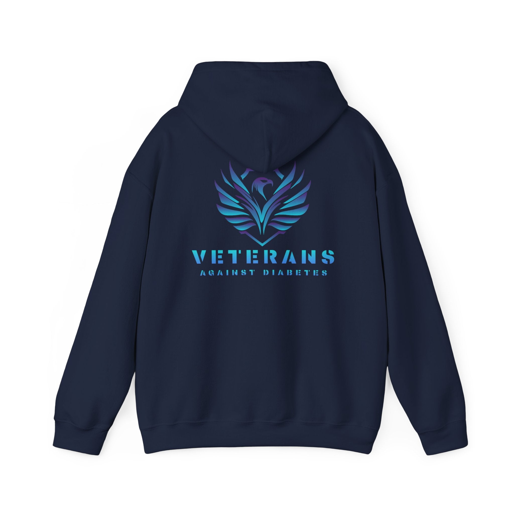 Veterans Against Diabetes Hoodie – Blue Phoenix Logo Comfort Pullover