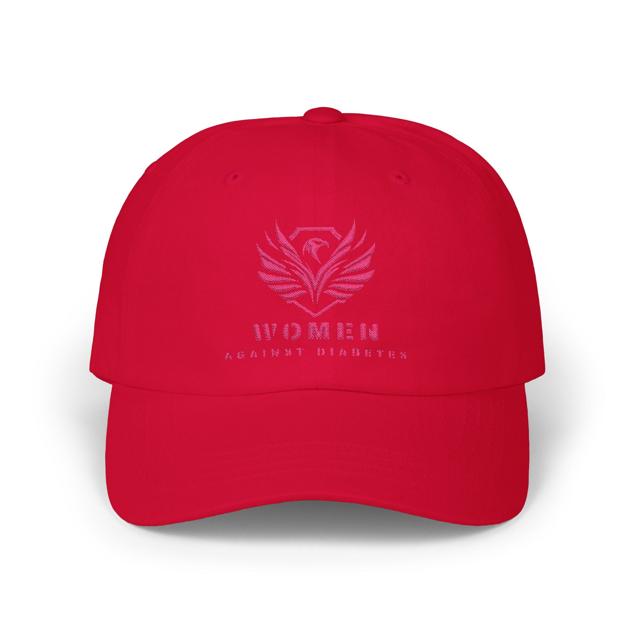 Women Against Diabetes Dad Cap — Pink Phoenix Embroidered Baseball Hat