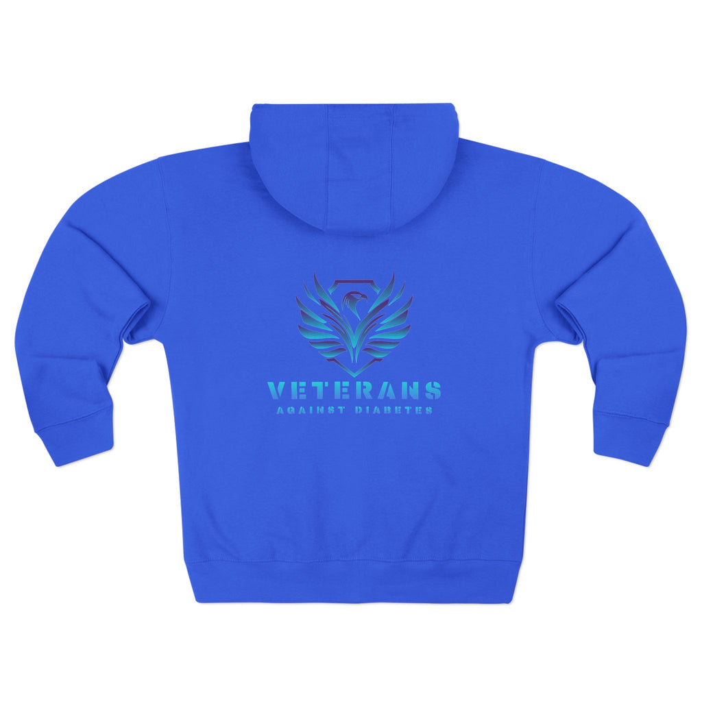 Veterans Against Suicide Zip Hoodie — Supportive Military Awareness Zip-Up