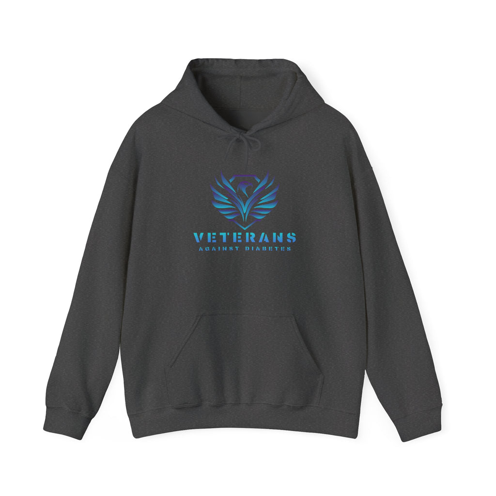 Veterans Against Diabetes Hoodie – Blue Phoenix Logo Comfort Pullover