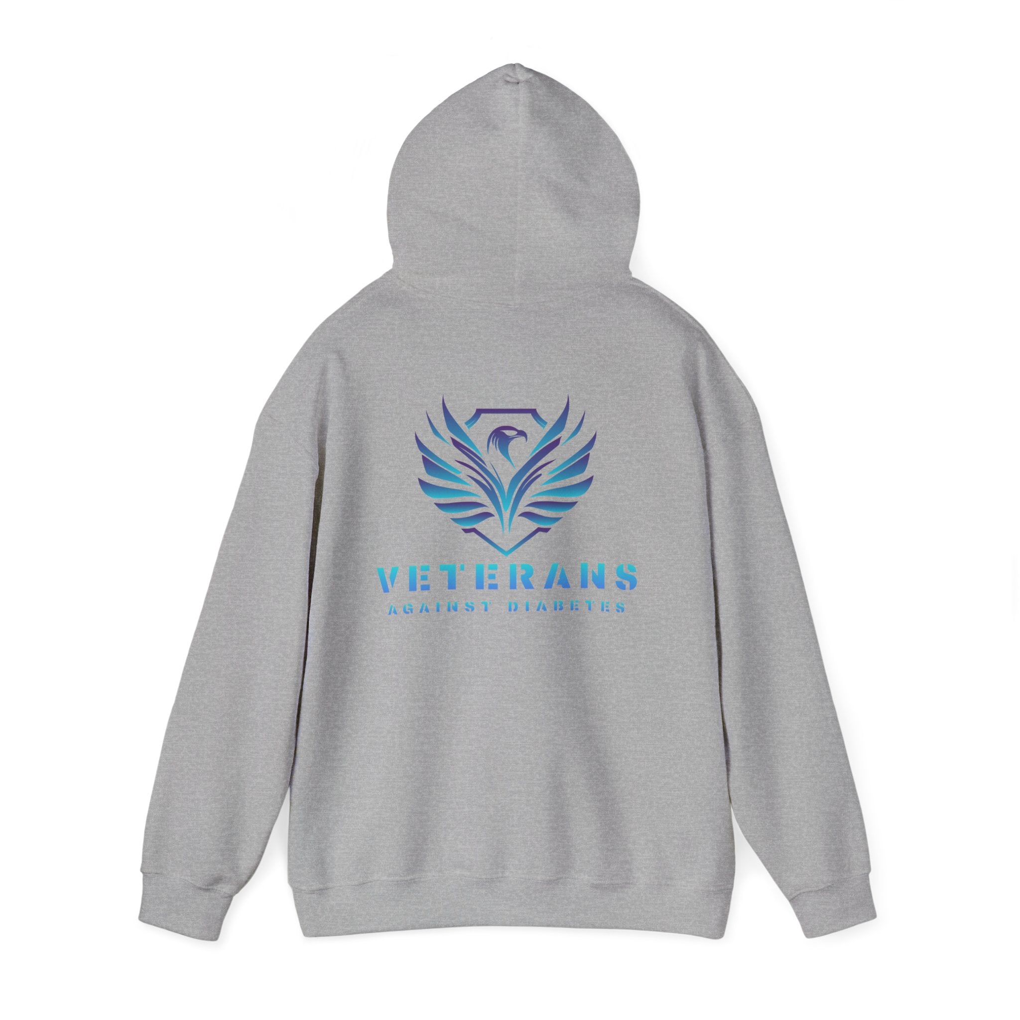 Veterans Against Diabetes Hoodie – Blue Phoenix Logo Comfort Pullover