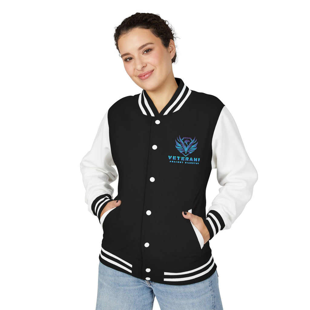Letterman Jacket — Veterans Against Diabetes Blue Emblem