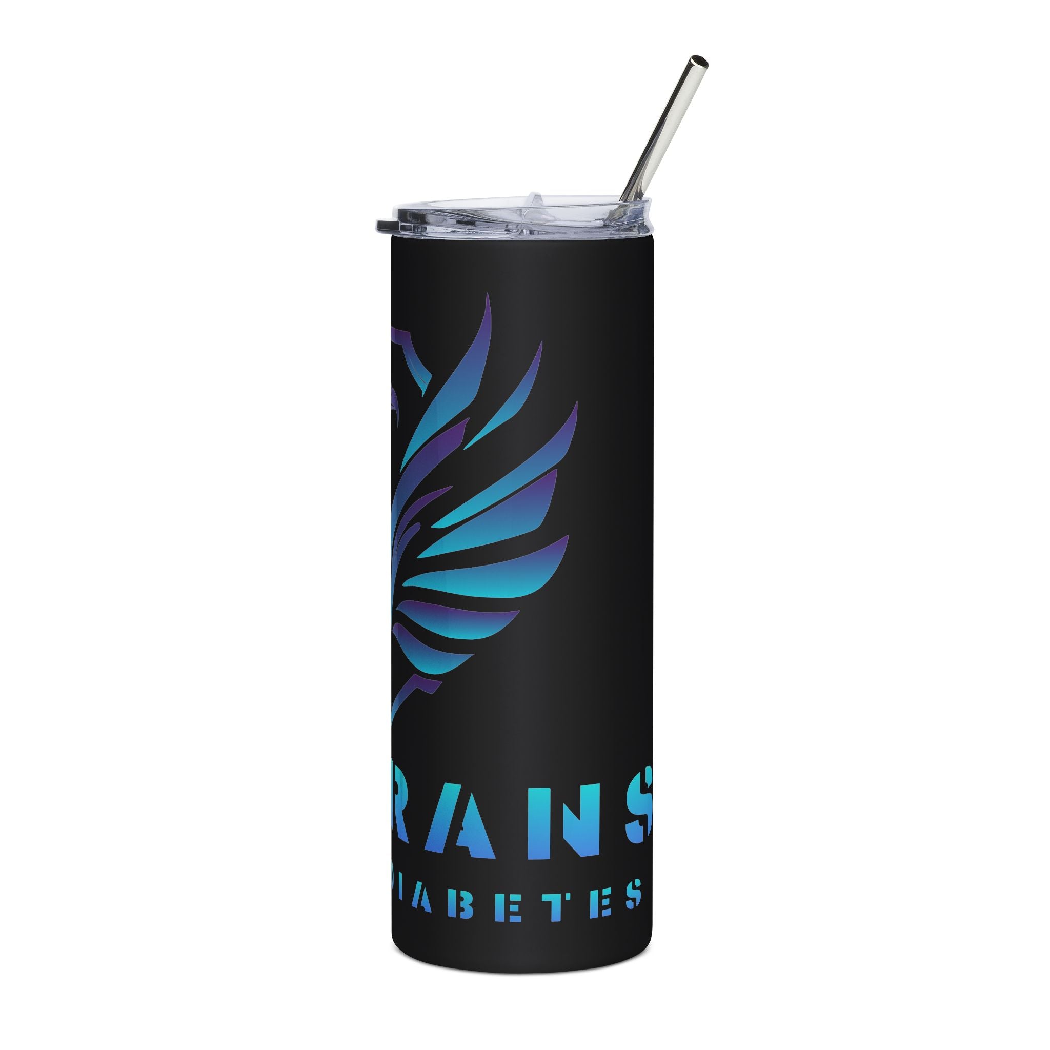 Phoenix Crest 20oz Stainless Steel Tumbler — Gradient Blue Motivational Drinkware
