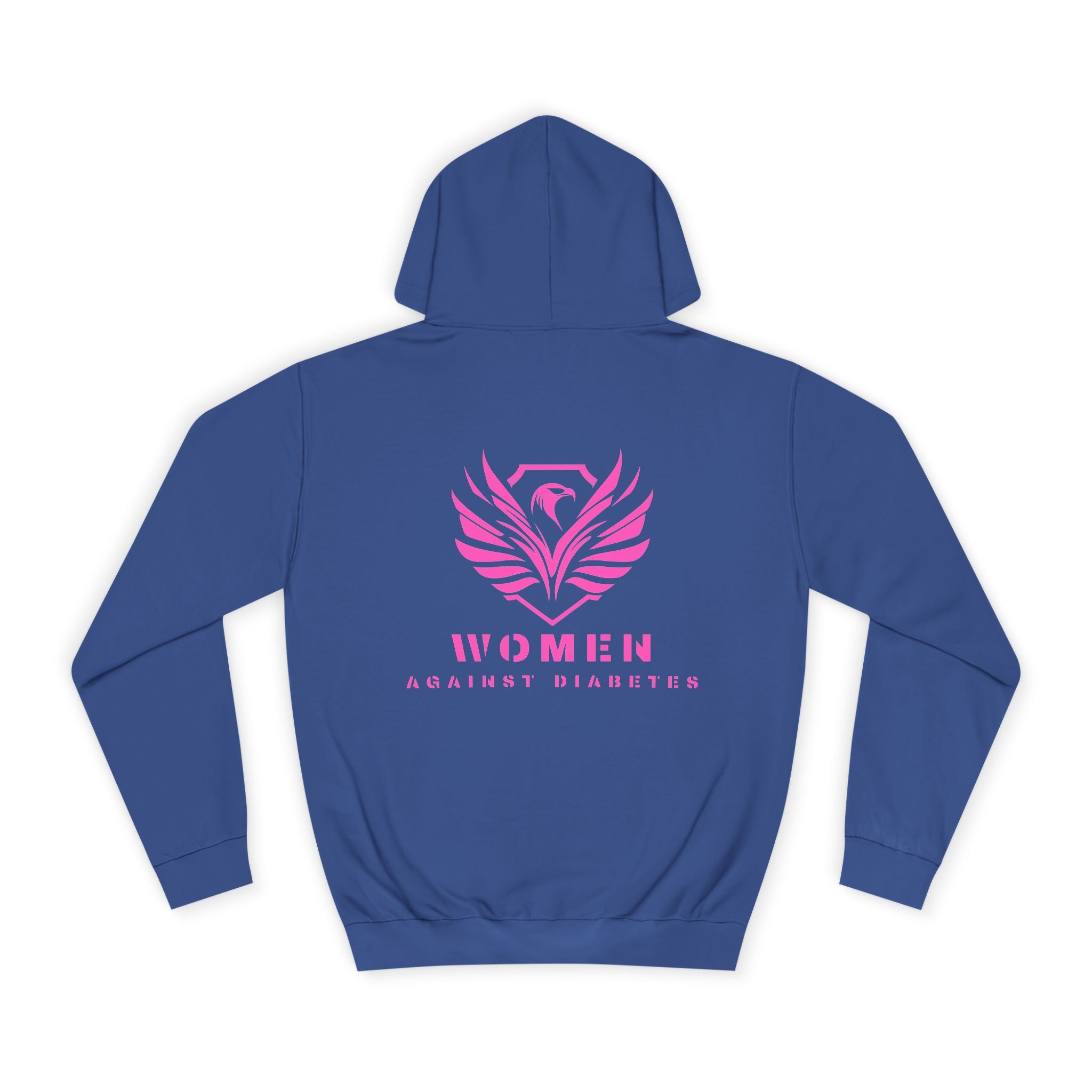 Women Empowerment Hoodie — Pink Phoenix Logo College Sweatshirt