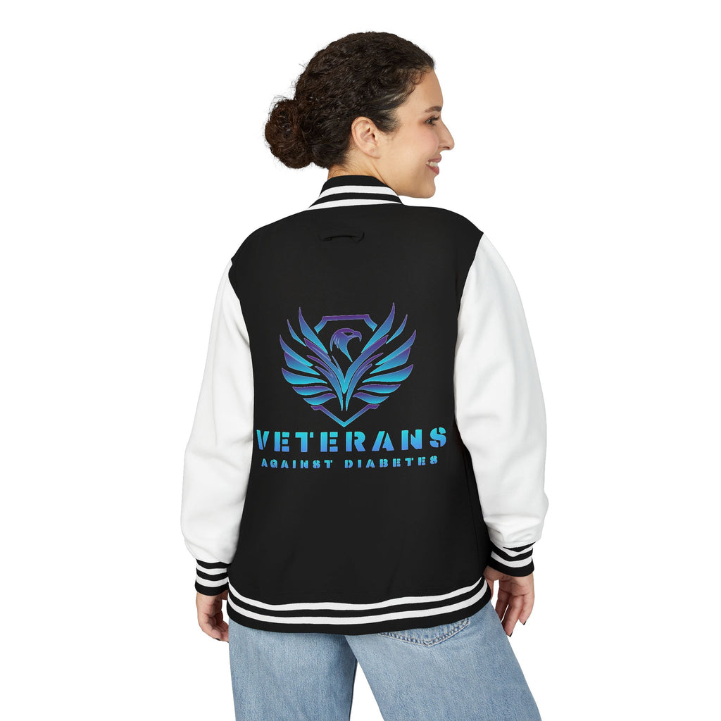 Letterman Jacket — Veterans Against Diabetes Blue Emblem