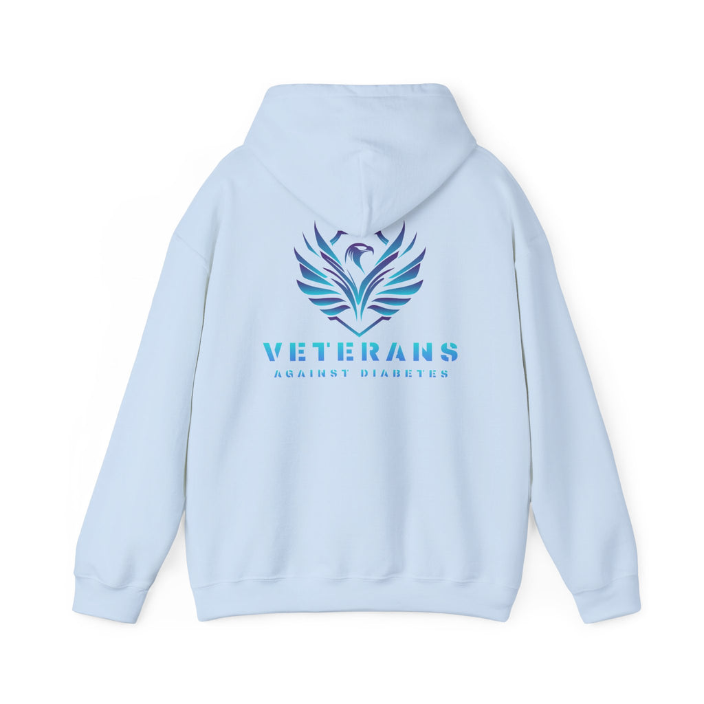 Veterans Against Diabetes Hoodie – Blue Phoenix Logo Comfort Pullover