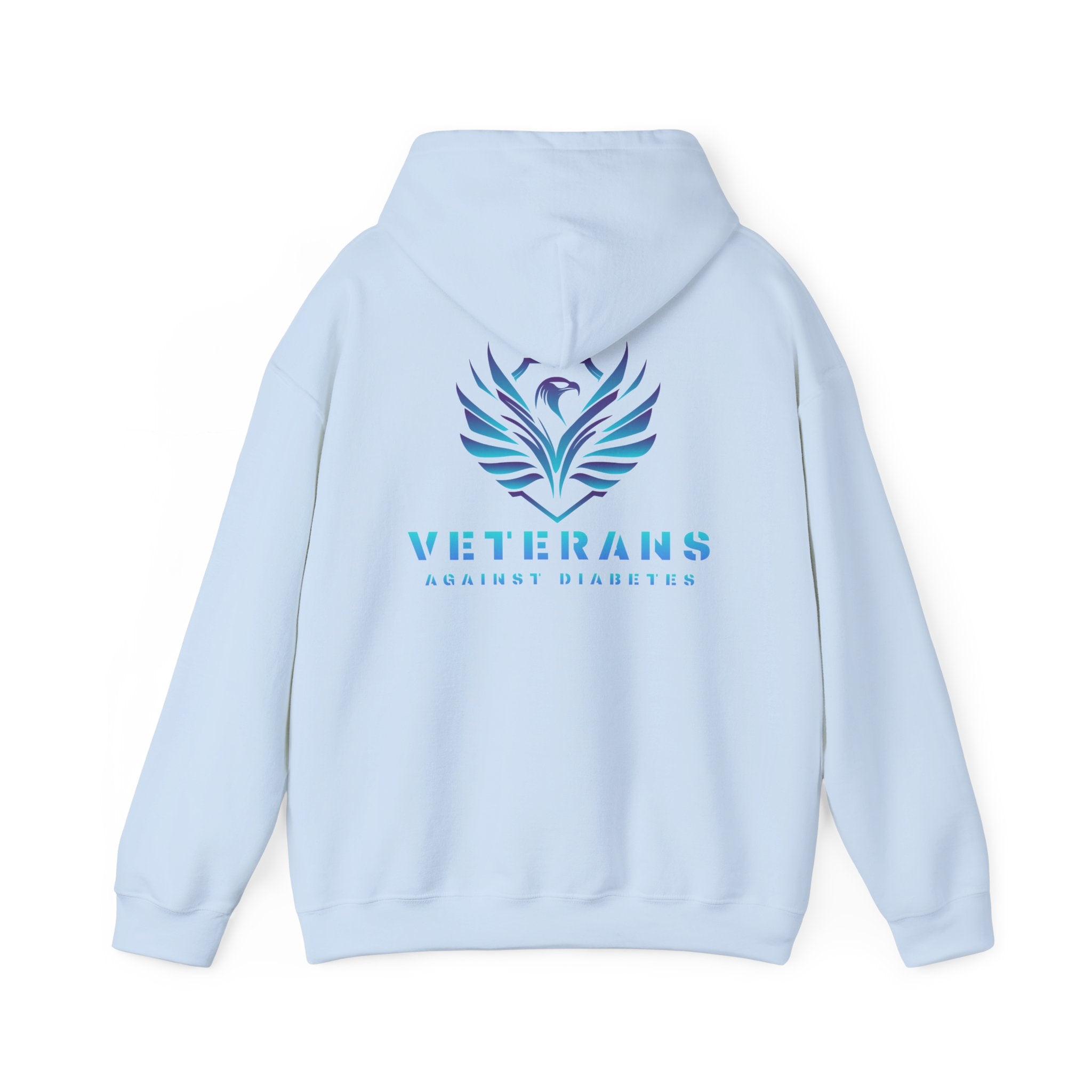 Veterans Against Diabetes Hoodie – Blue Phoenix Logo Comfort Pullover