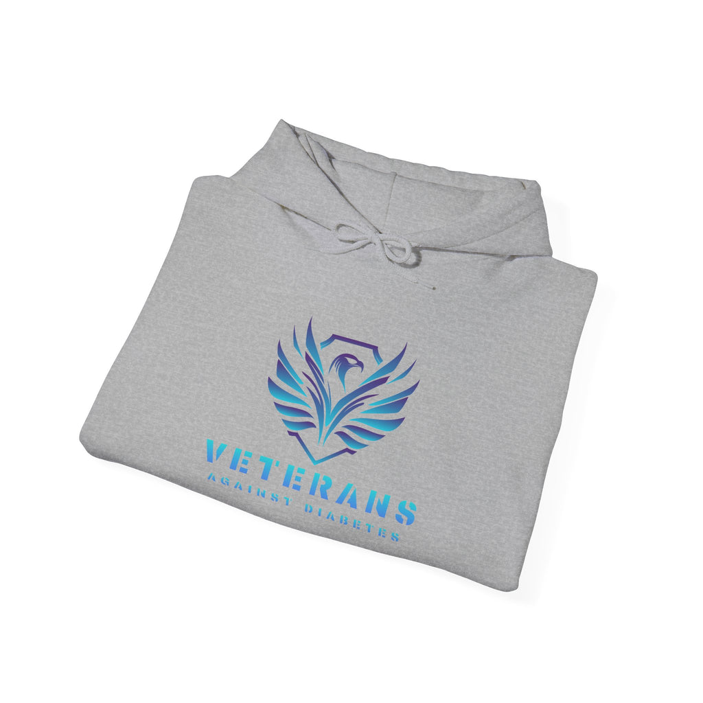 Veterans Against Diabetes Hoodie – Blue Phoenix Logo Comfort Pullover